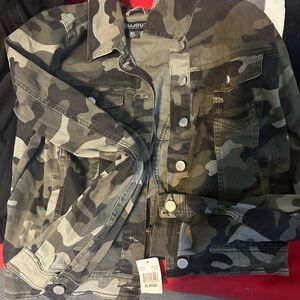 Camo jean jacket